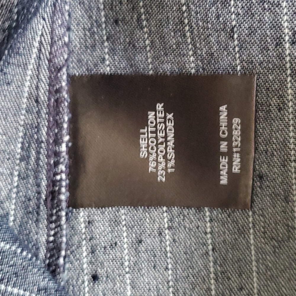 Lovers + Friends mini pinstripe denim dress size xs - Picture 16 of 17